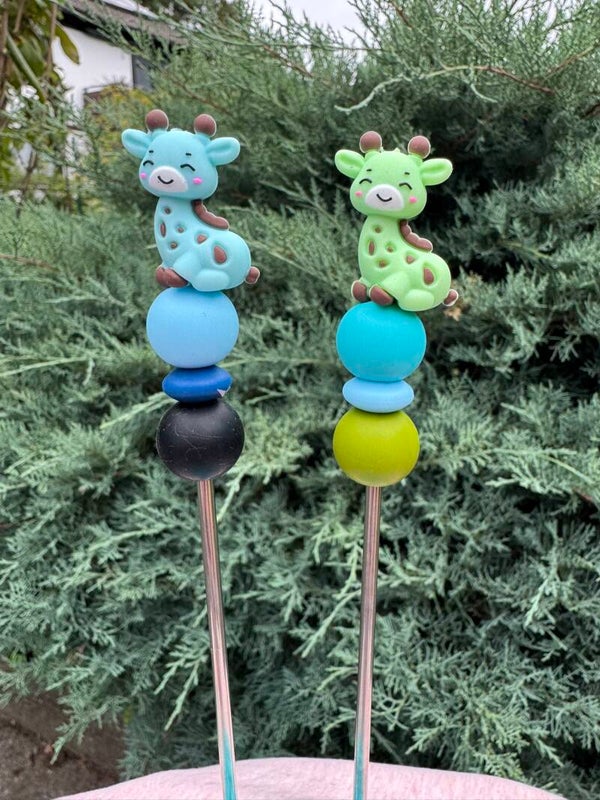 Amigurumi-Sticks im Set: Giraffe
