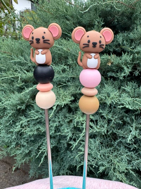 Amigurumi-Sticks im Set: Maus