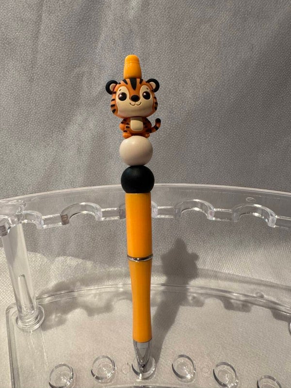Silikonperlen-Kugelschreiber (Tiger)