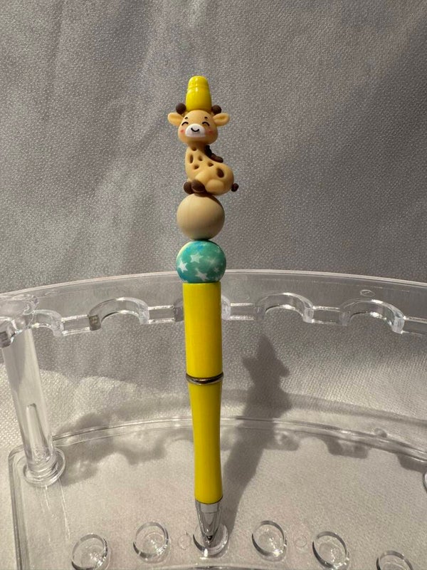 Silikonperlen-Kugelschreiber (Giraffe)