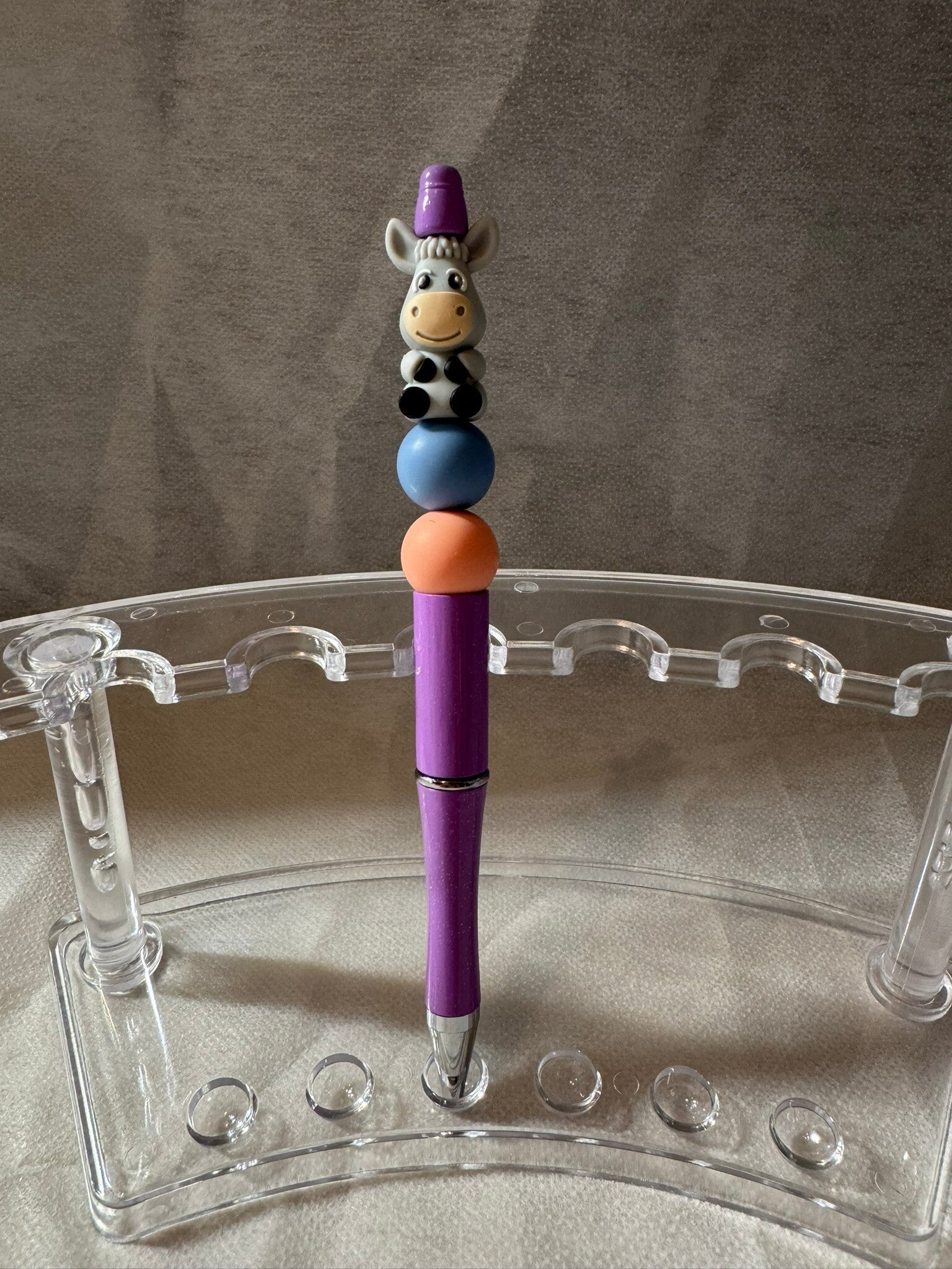 Silikonperlen-Kugelschreiber (Esel)