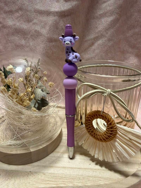 Silikonperlen-Kugelschreiber (Giraffe)