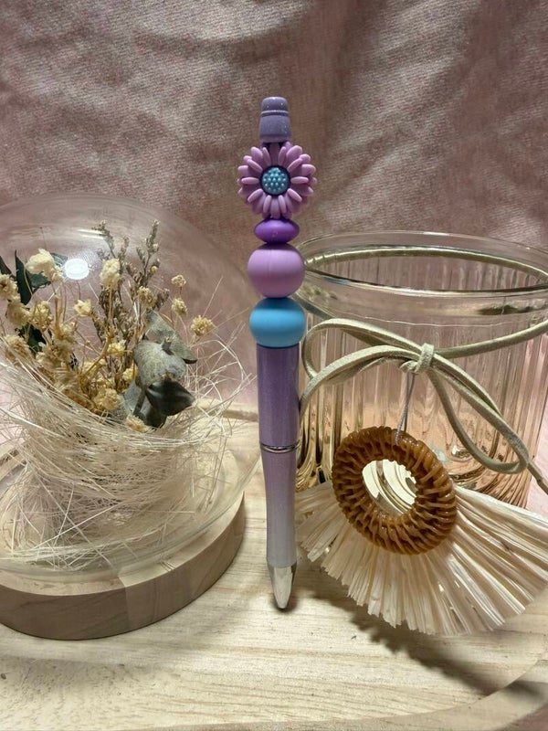 Silikonperlen-Kugelschreiber (Blume)