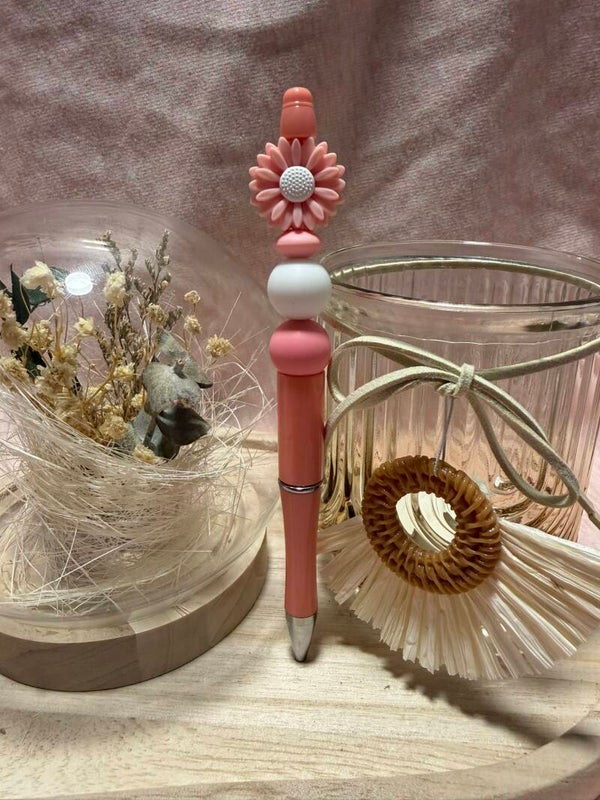 Silikonperlen-Kugelschreiber (Blume)