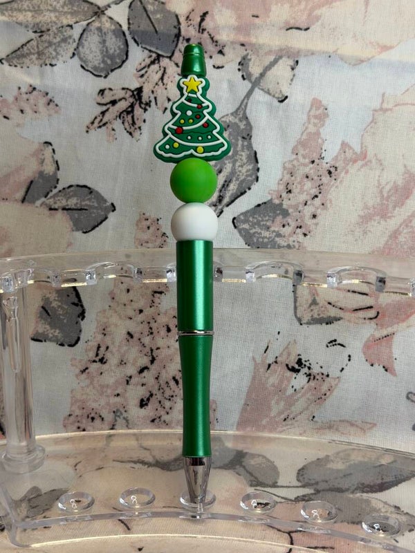 Silikonperlen-Kugelschreiber (Tannenbaum)