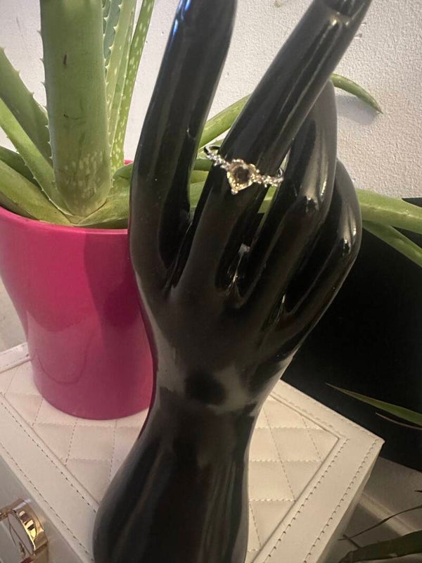 Anello cuore citrino