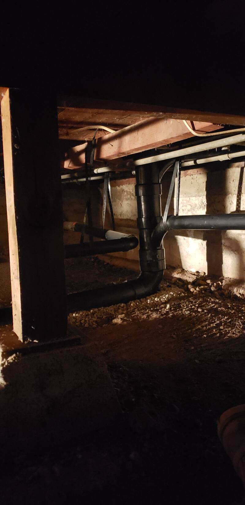 (After) 4" New Abs Upgraded Drain Pipe