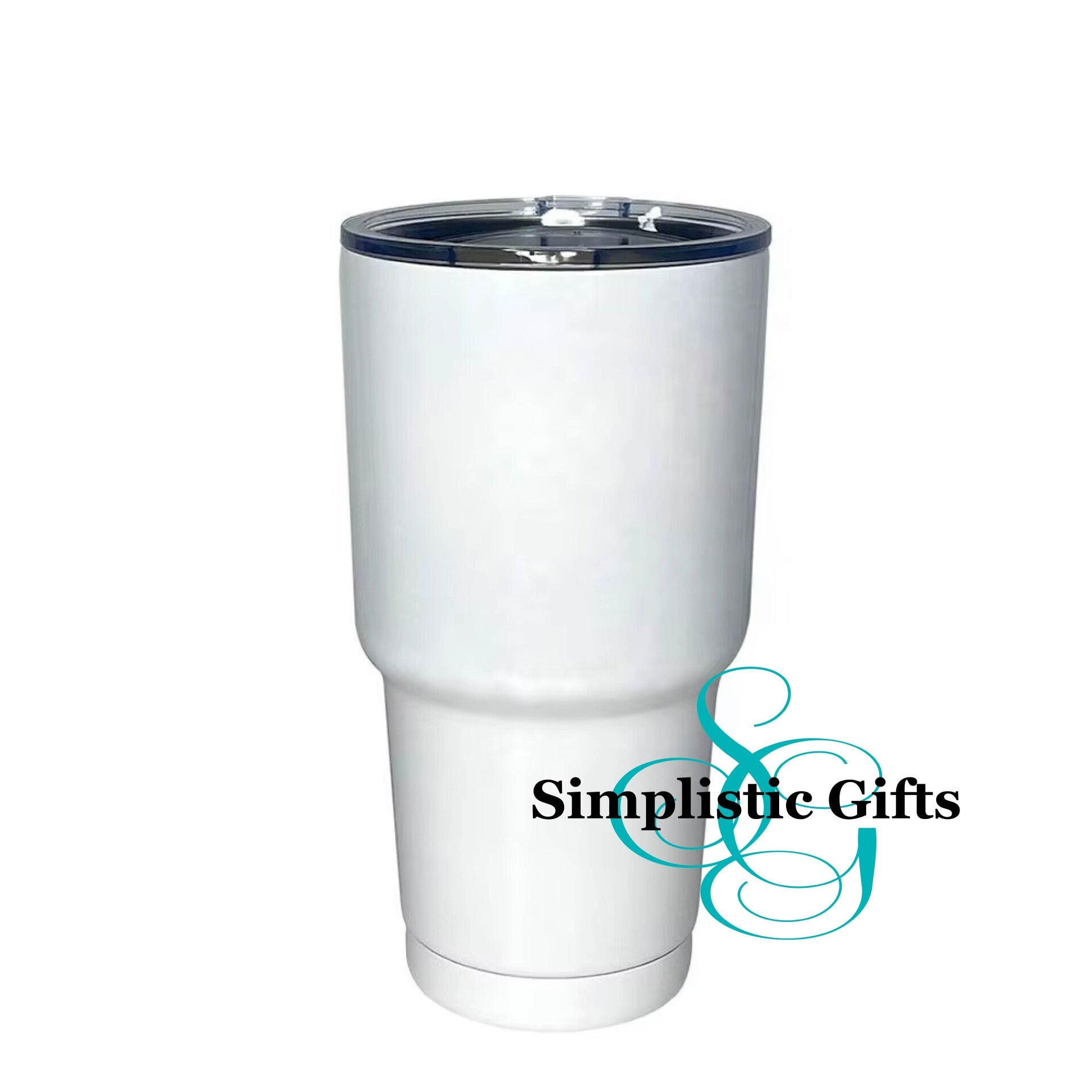 30oz Steel Tumbler - White