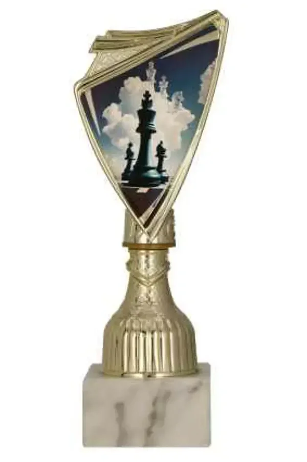 Puchar plastikowy złoty - szachy