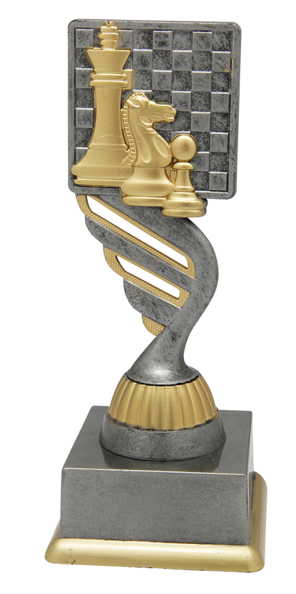 Statuetka srebrno-złota