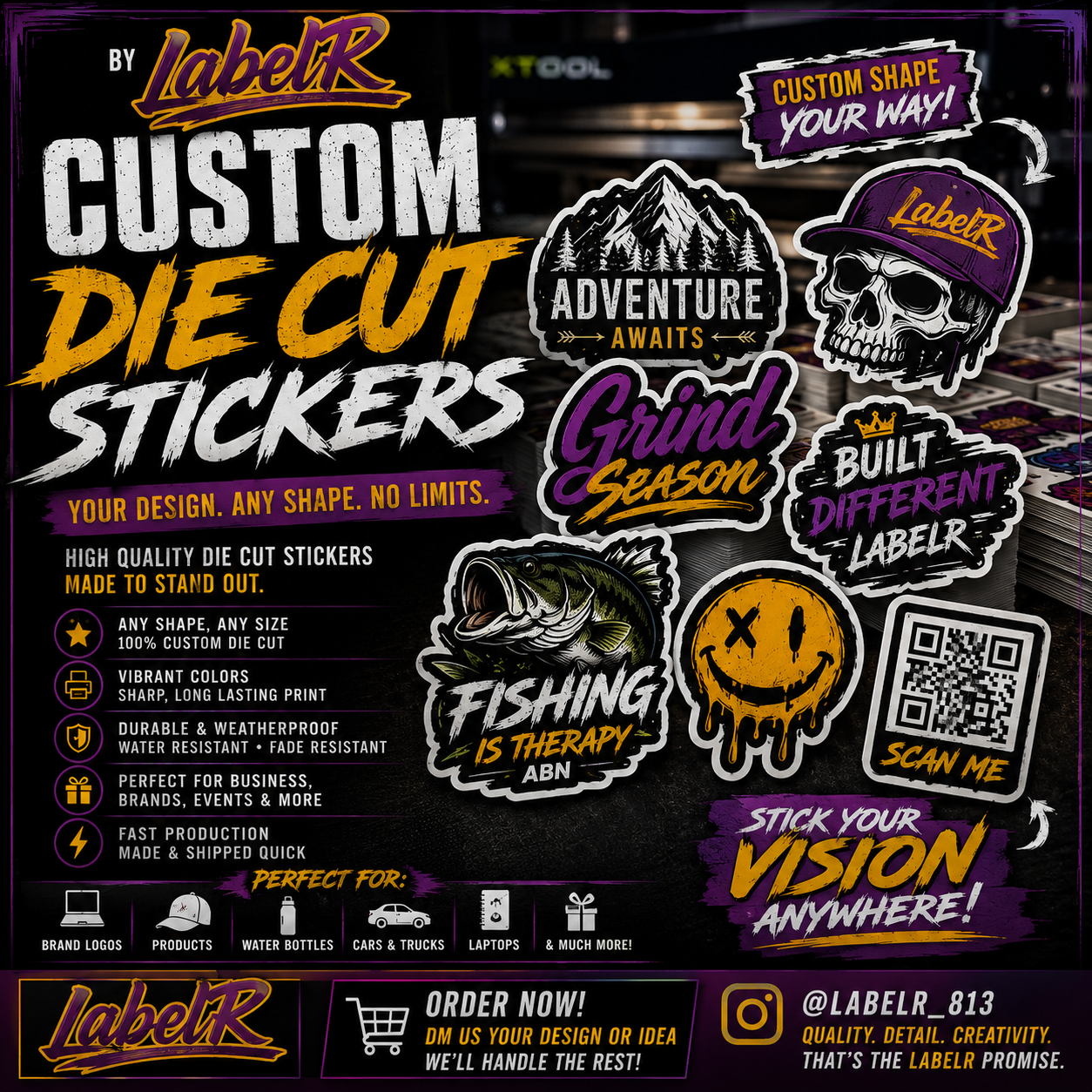 Custom Die Cut stickers