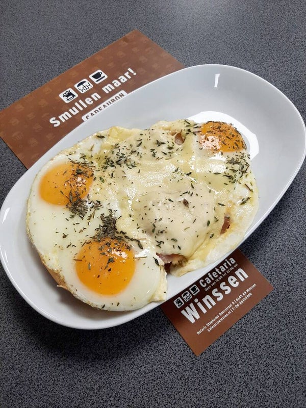 Broodje uitsmijter Ham, Kaas en Spek