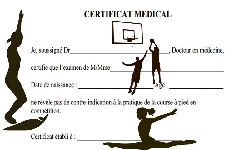 certificat de non contre-indication à la pratique sportive / médecine ...