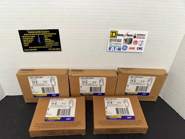 Square D 15A Single-Pole Plug-On Neutral Arc Fault Circuit Breaker (QO115PCAFI)