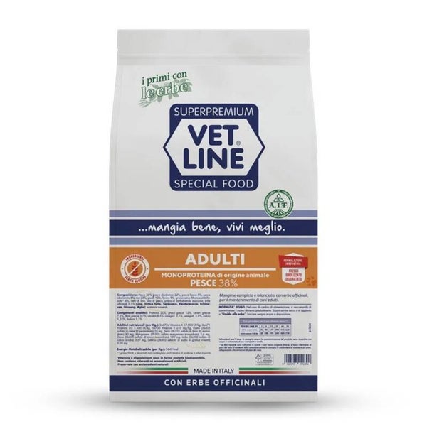 Croccantini Vet Line adulti 12.5 kg (gusto pesce)