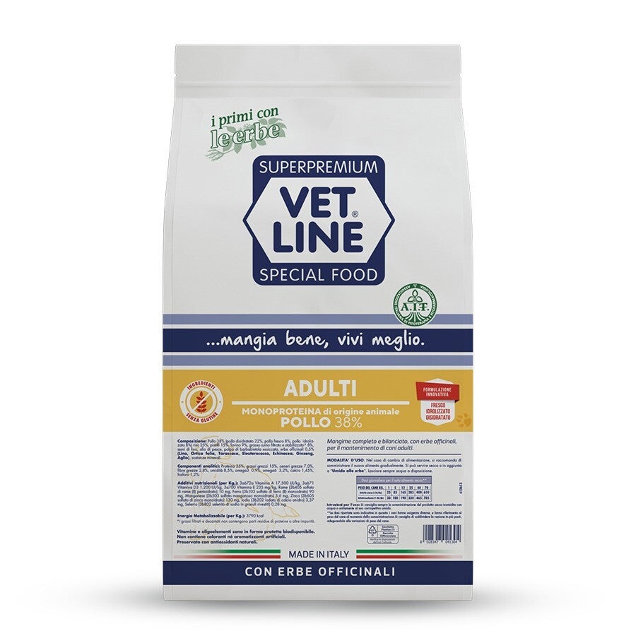 Croccantini Vet Line adulti 12.5 kg (gusto pollo)