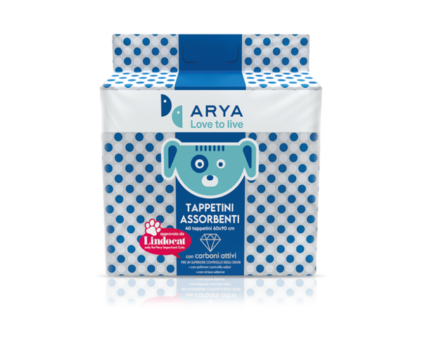 Tappetini assorbenti Arya carbone attivo 60x90 (40 pz)