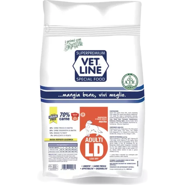 Croccantini Vet Line LD adulto 800 g (gusto anatra)