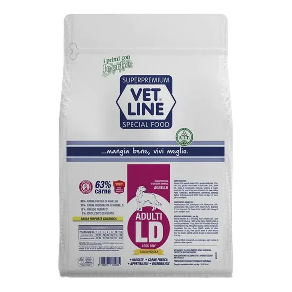 Croccantini Vet Line LD taglia piccola 3 kg (gusto agnello)