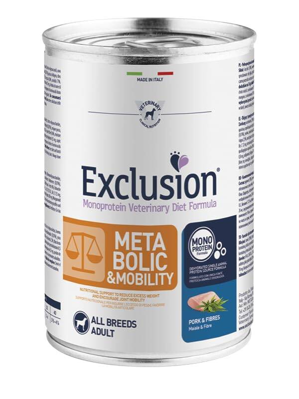 Exclusion lattine cane Metabolic 400g