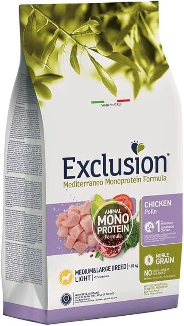 Croccantini Exclusion cane Light 12 kg