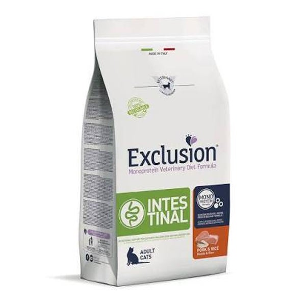 Croccantini Exclusion gatto Intestinal 1.5 kg