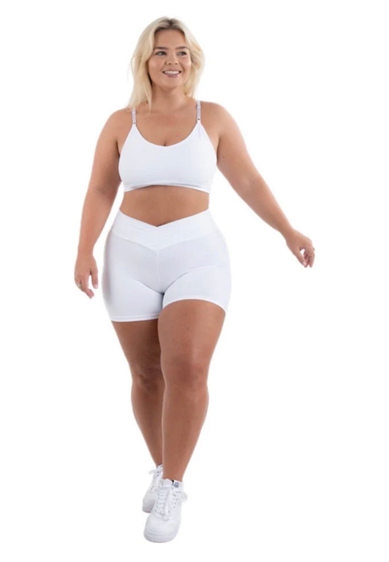 HG-HAWT GLOW COLLECTION WHITE SPORTS BRA HAWCSB