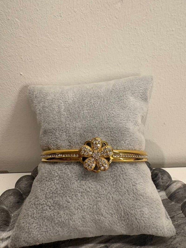 Bangle Bloem RVS