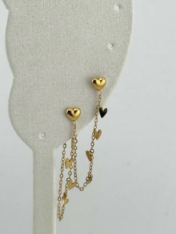 Oorbellen Love RVS