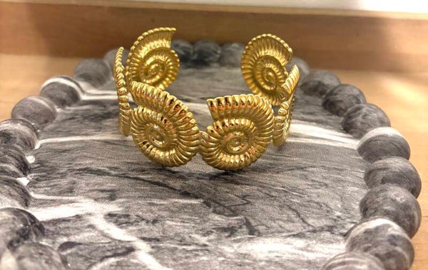 Armband schelp RVS