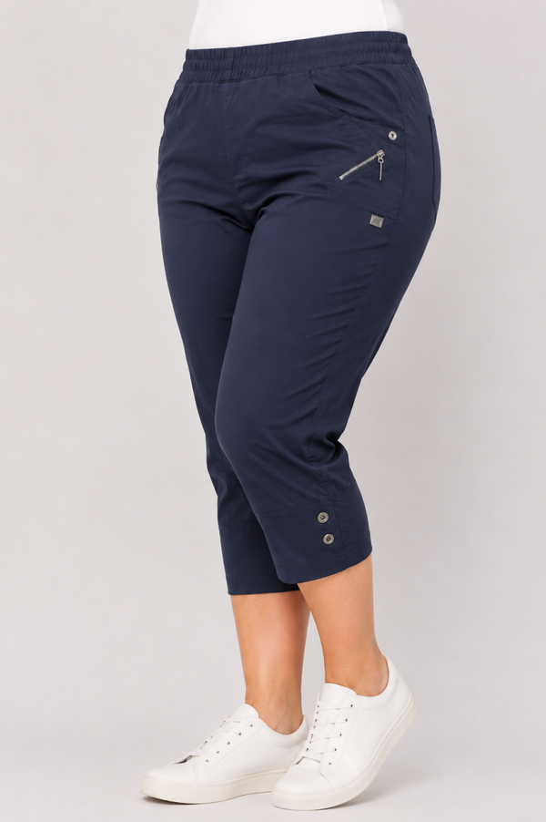 3/4 stretch broek donkerblauw Cherry Berry