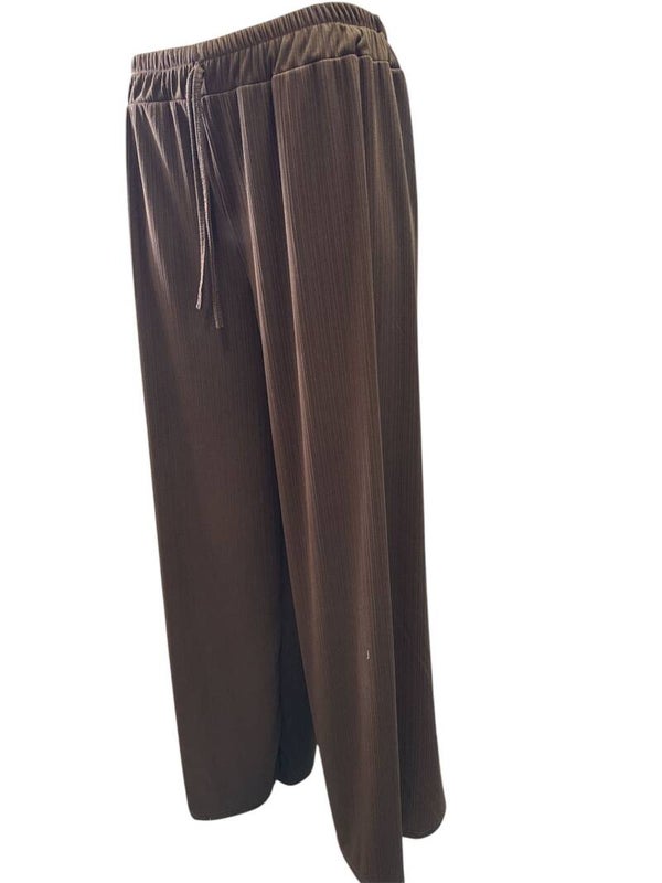 Rib broek Isa Bruin