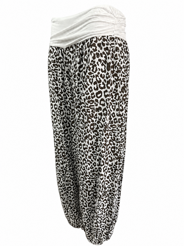 Broek Bella Wit/Bruin