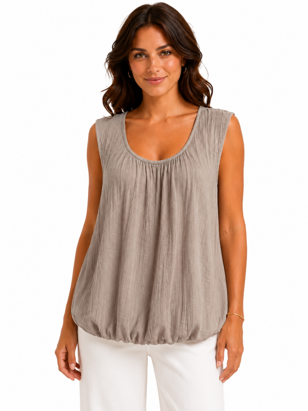 Ballon top Beau Taupe