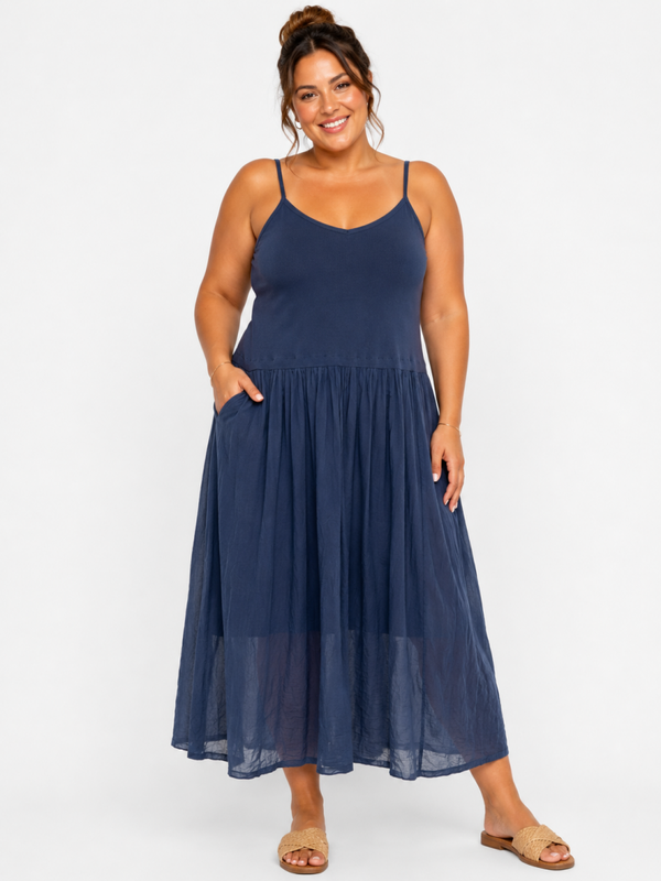 Jurk Janine Blauw