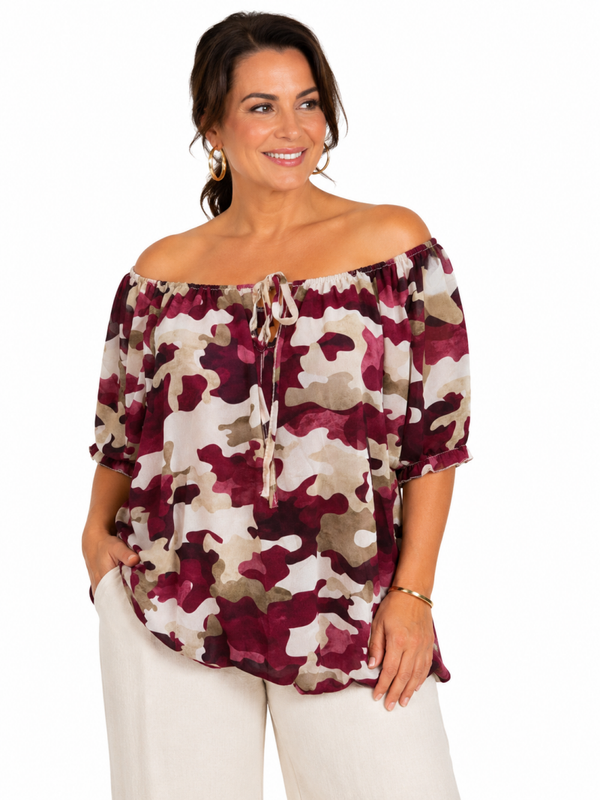 Ballon blouse Army Bordeaux
