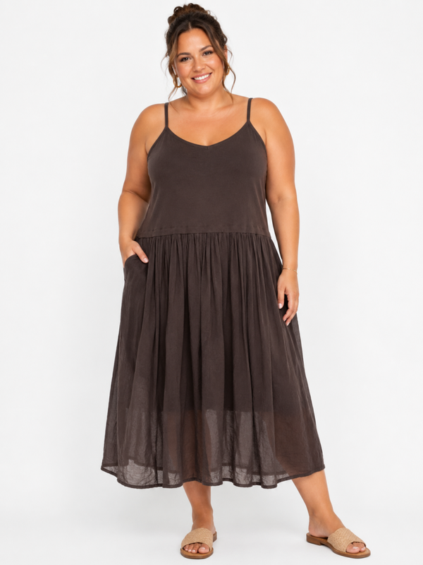 Jurk Janine Bruin