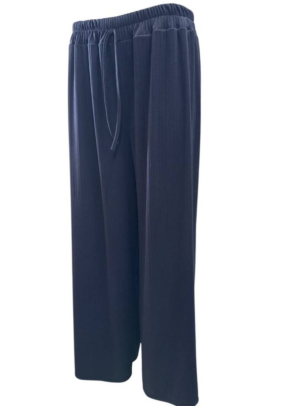Rib broek Isa Donkerblauw