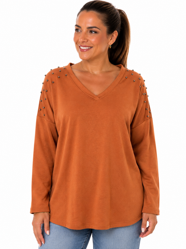 Sweater Dorien Brique