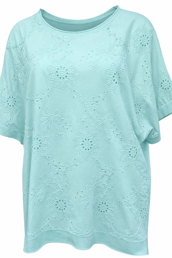 Shirt Broderie Mint