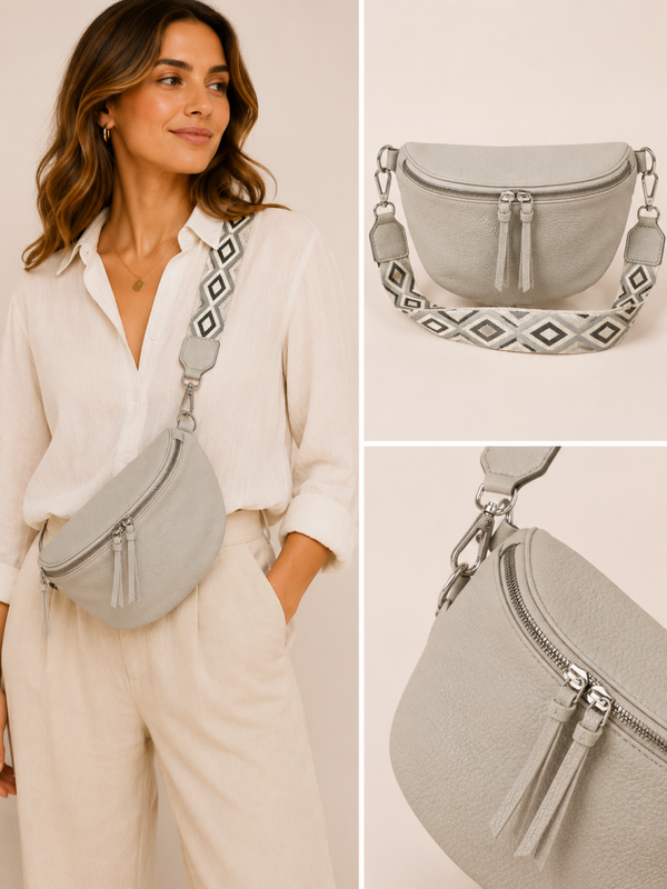 Crossbody tas Lichtgrijs