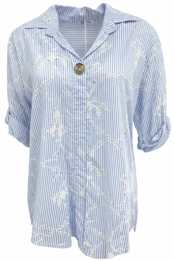 Blouse Janine Lichtblauw