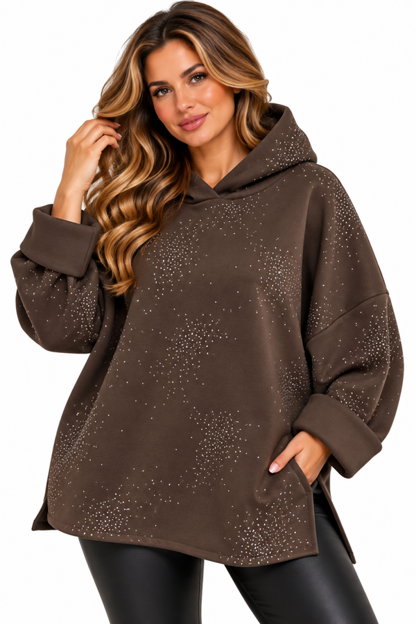 Sweater Glitter Bruin