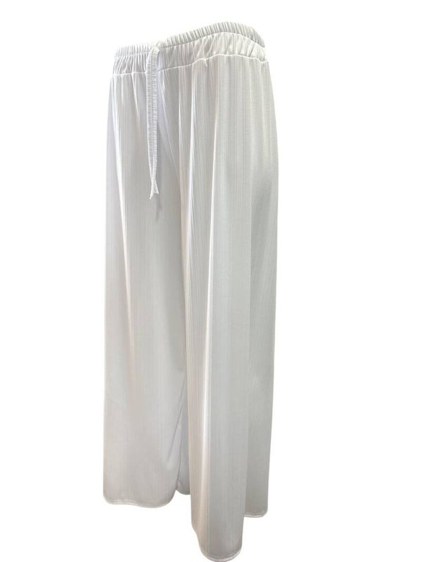 Rib broek Isa Roomwit