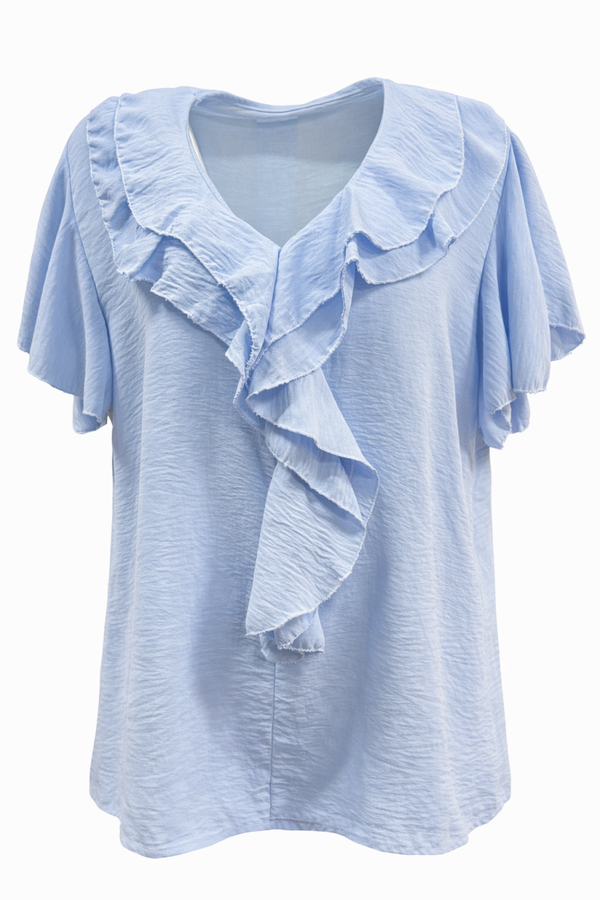 Blouse Grada Lichtblauw