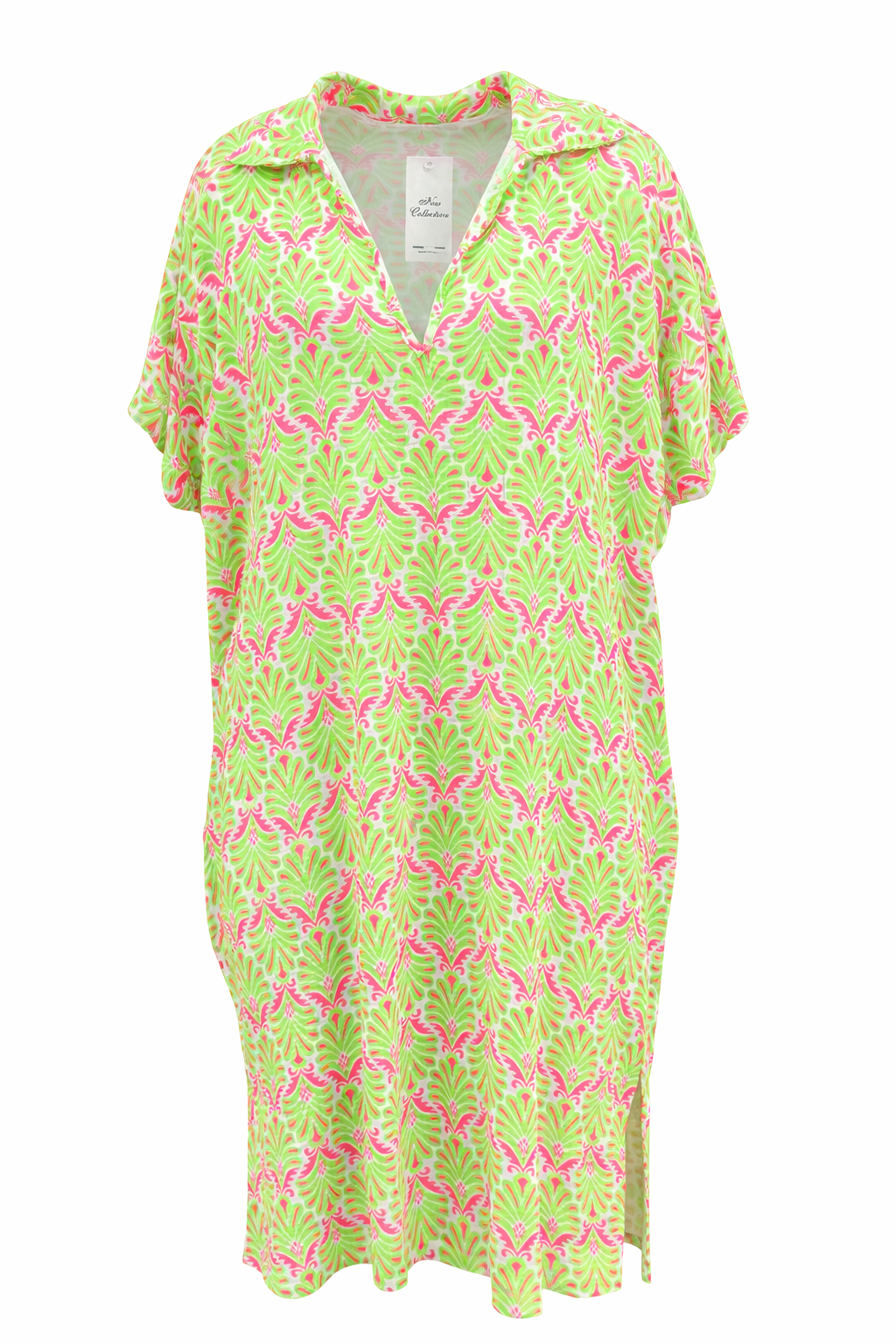 Jurk Doris Groen/Roze