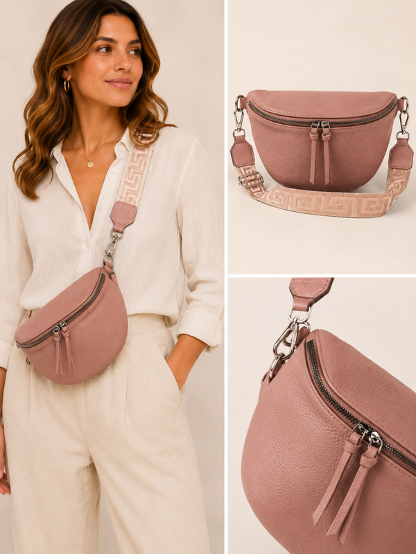 Crossbody tas Roze