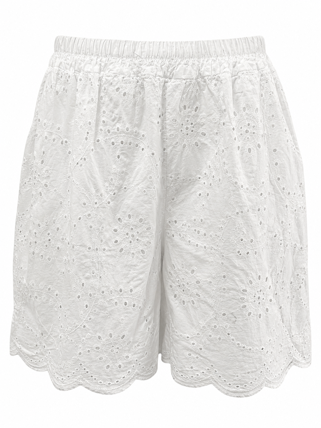 Broderie broekje Wit