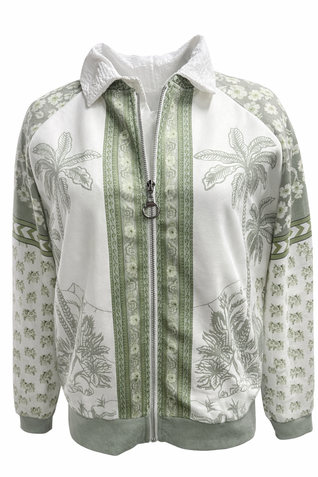 Suedine Jasje Palm Groen