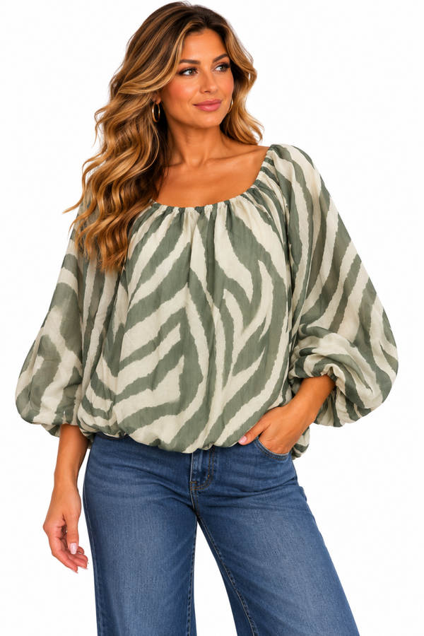 Blouse ballon Femke Groen